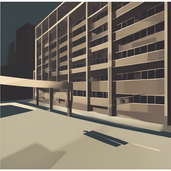 Tragedy in the dark, the shadows of our society revealed by apartment parking lots